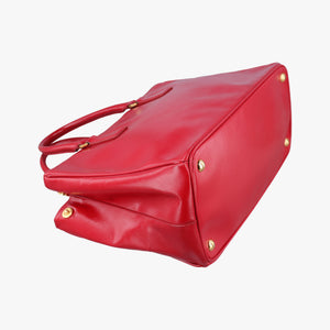 Pre-owned Prada Galleria Red SAFFIANO Patent BN1801 shoulderbag | stylenewstar