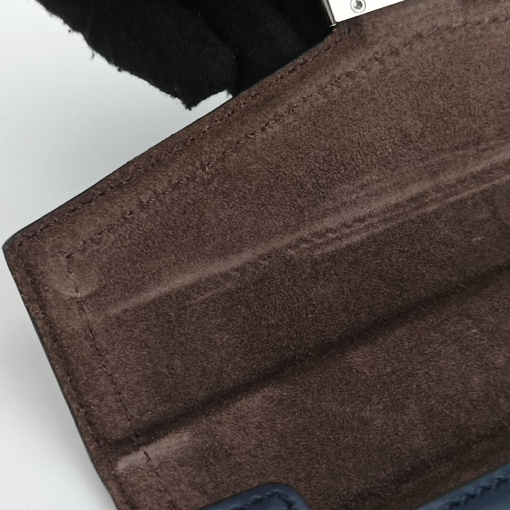 Pre-owned Fendi Zucca Soft Trunk Phone Pouch Brown canvas 7AS139 shoulderbag | stylenewstar
