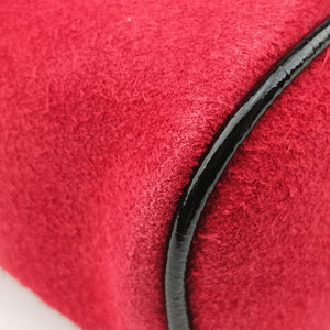 Pre-owned Gucci Ophidia Red×Black Suede× Leather 517076 bum bag/waist bag | stylenewstar