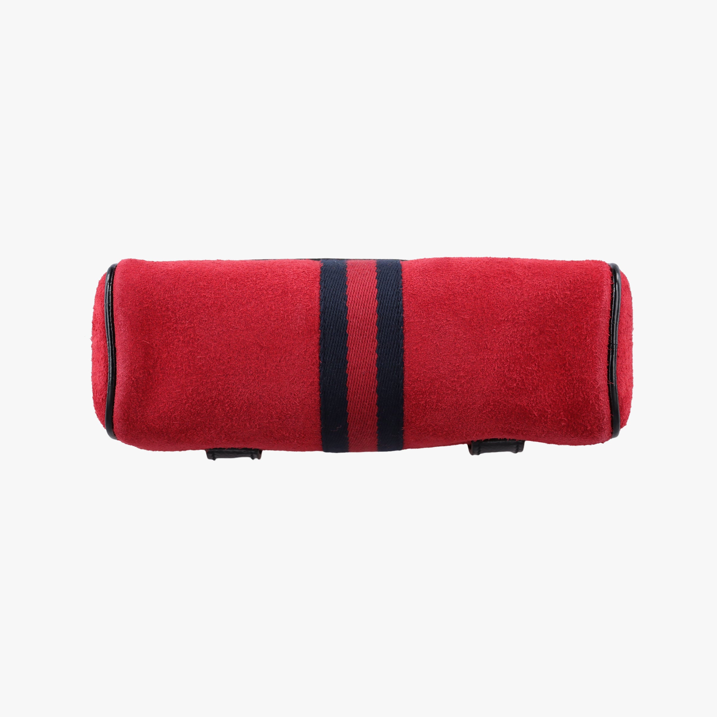 Pre-owned Gucci Ophidia Red×Black Suede× Leather 517076 bum bag/waist bag | stylenewstar