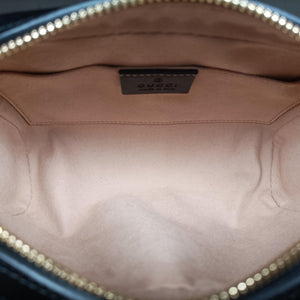 Pre-owned Gucci Ophidia Red×Black Suede× Leather 517076 bum bag/waist bag | stylenewstar