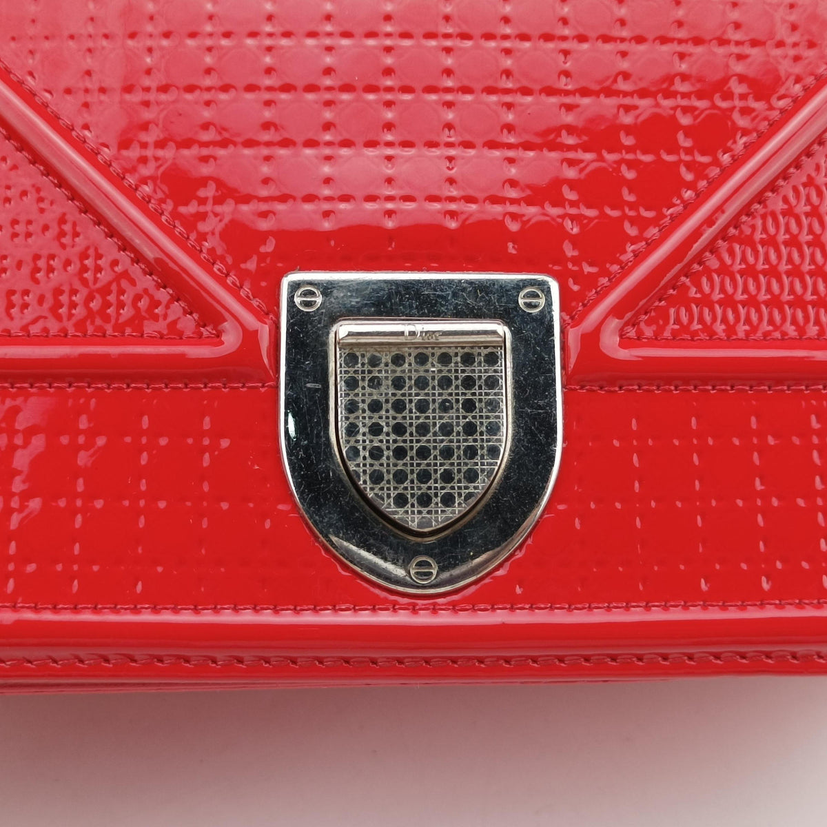 Secondhand Christian Dior Diorama Red Patent  shoulderbag | stylenewstar