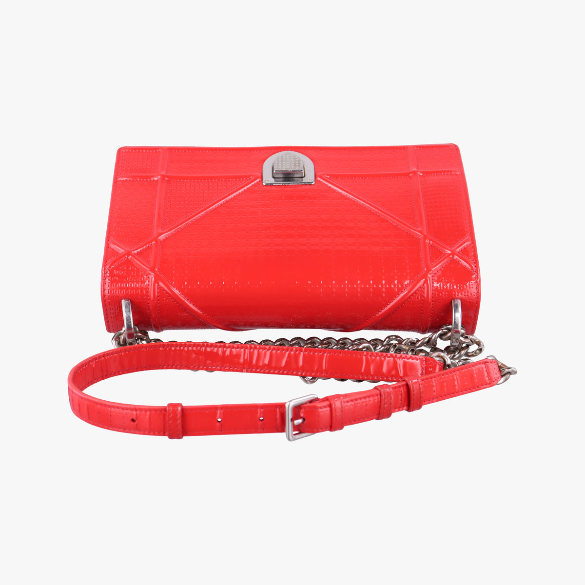 Secondhand Christian Dior Diorama Red Patent  shoulderbag | stylenewstar