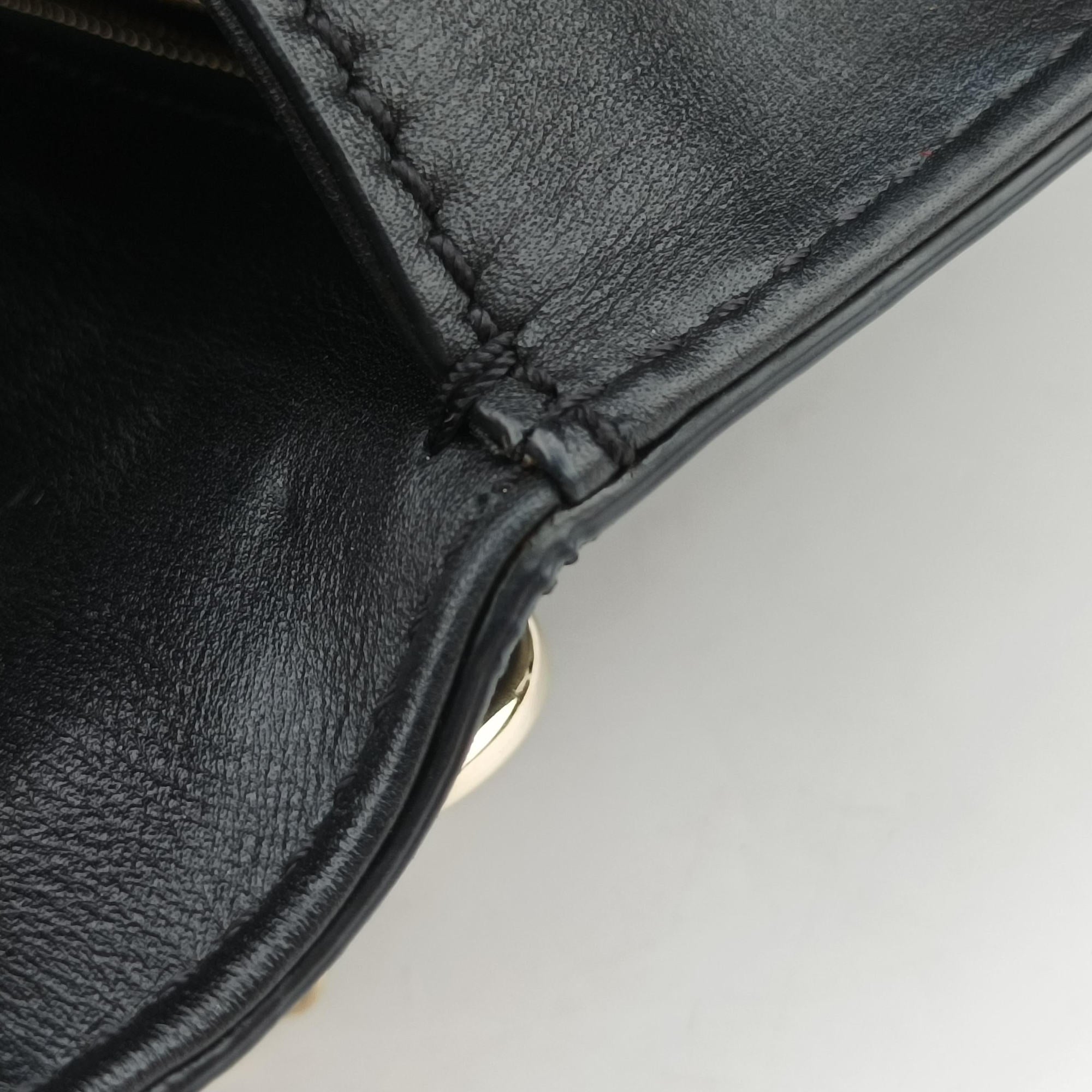 Pre-owned Valentino Rockstud Glam Lock Black Leather  shoulderbag | stylenewstar