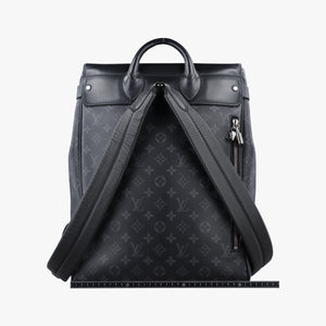 Pre-owned Louis Vuitton Steamer Backpack Black Monogram Eclipse Coated Canvas M44052 backpack/rucksack | stylenewstar