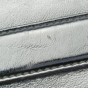 Pre-owned Christian Dior Dior double Medium Silver Leather  shoulderbag | stylenewstar