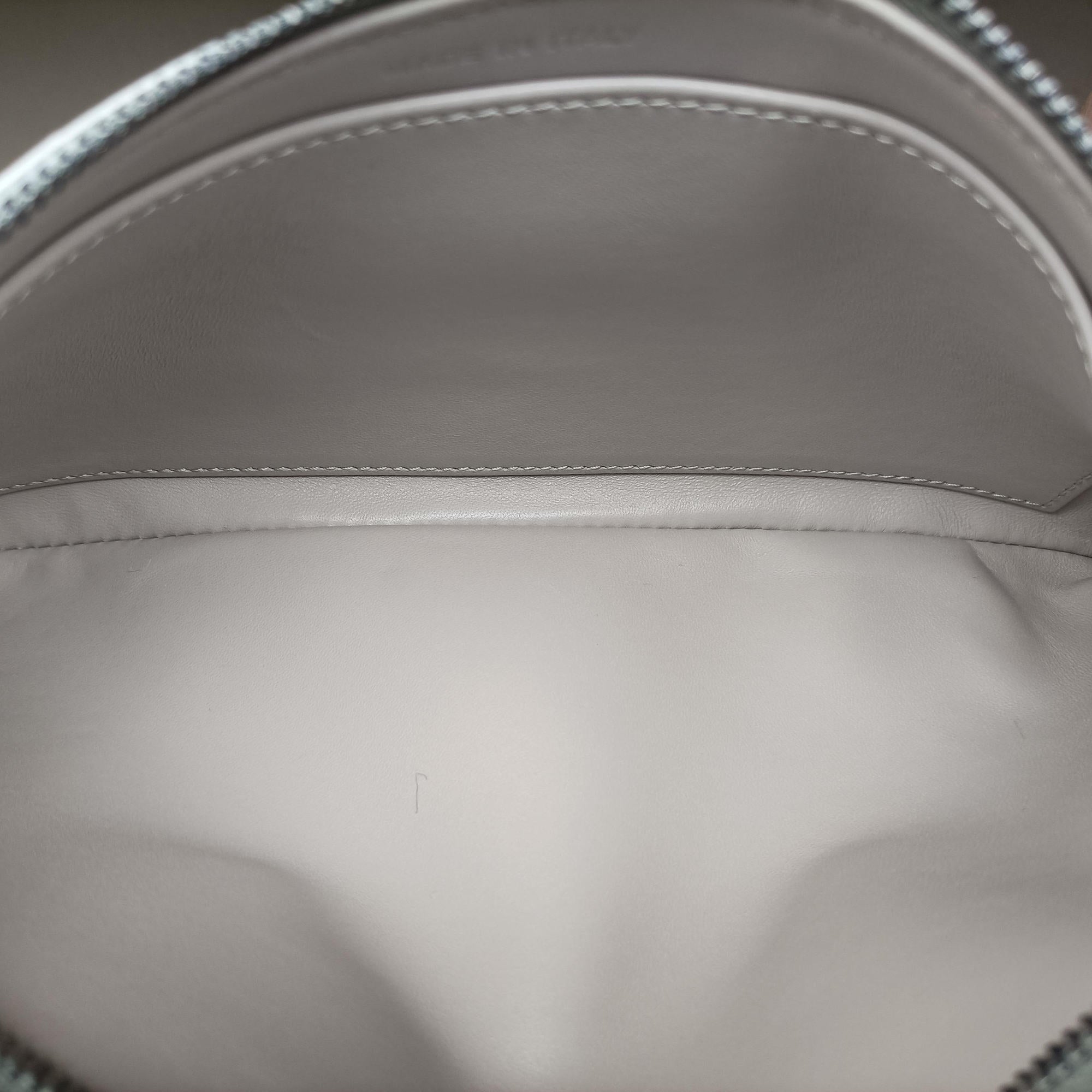 Pre-owned Christian Dior Dior double Medium Silver Leather  shoulderbag | stylenewstar