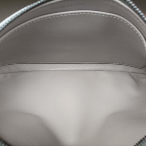 Pre-owned Christian Dior Dior double Medium Silver Leather  shoulderbag | stylenewstar
