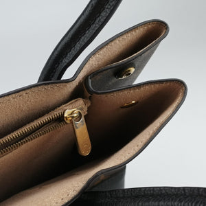 Pre-owned Louis Vuitton Flandrin Brown×Black Monogram canvas×calf leather M41595 handbag | stylenewstar