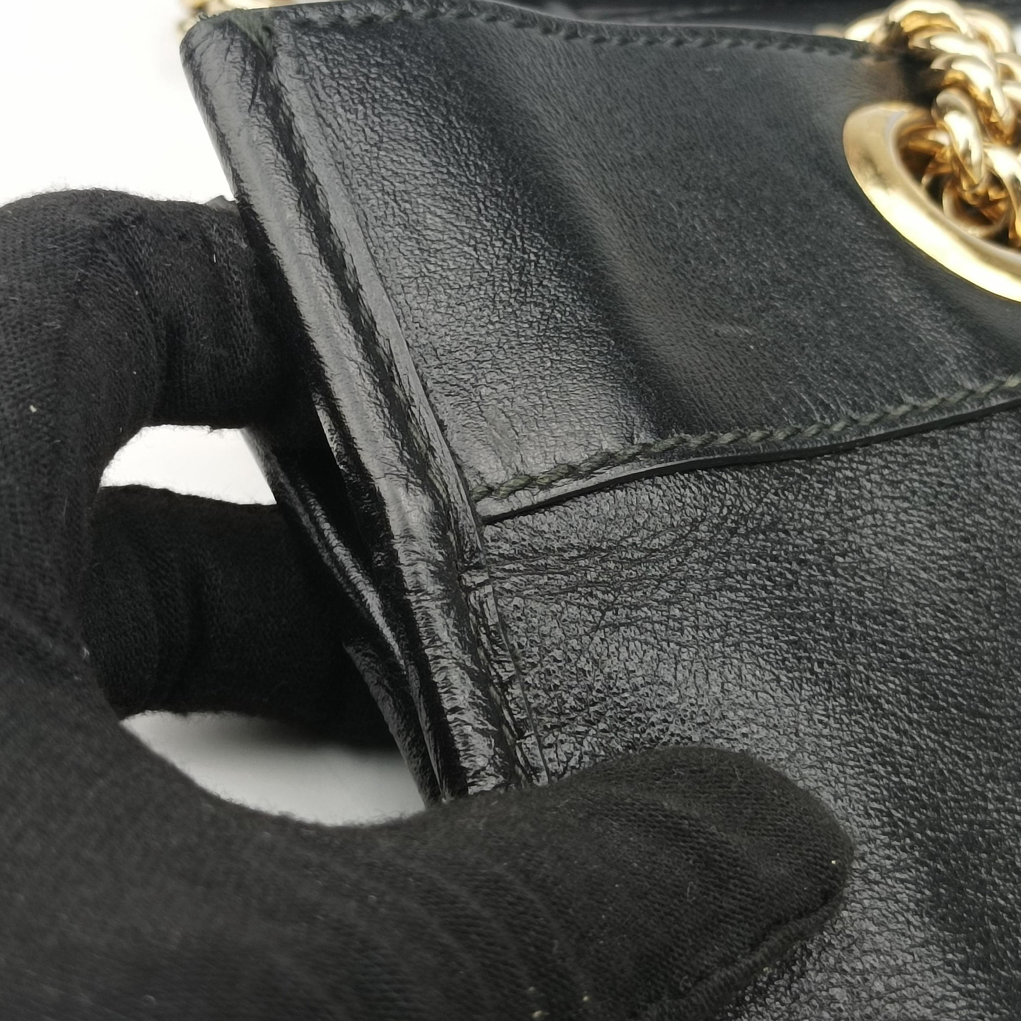 Vintage Gucci Rajah Black Leather 537219 shoulderbag | stylenewstar