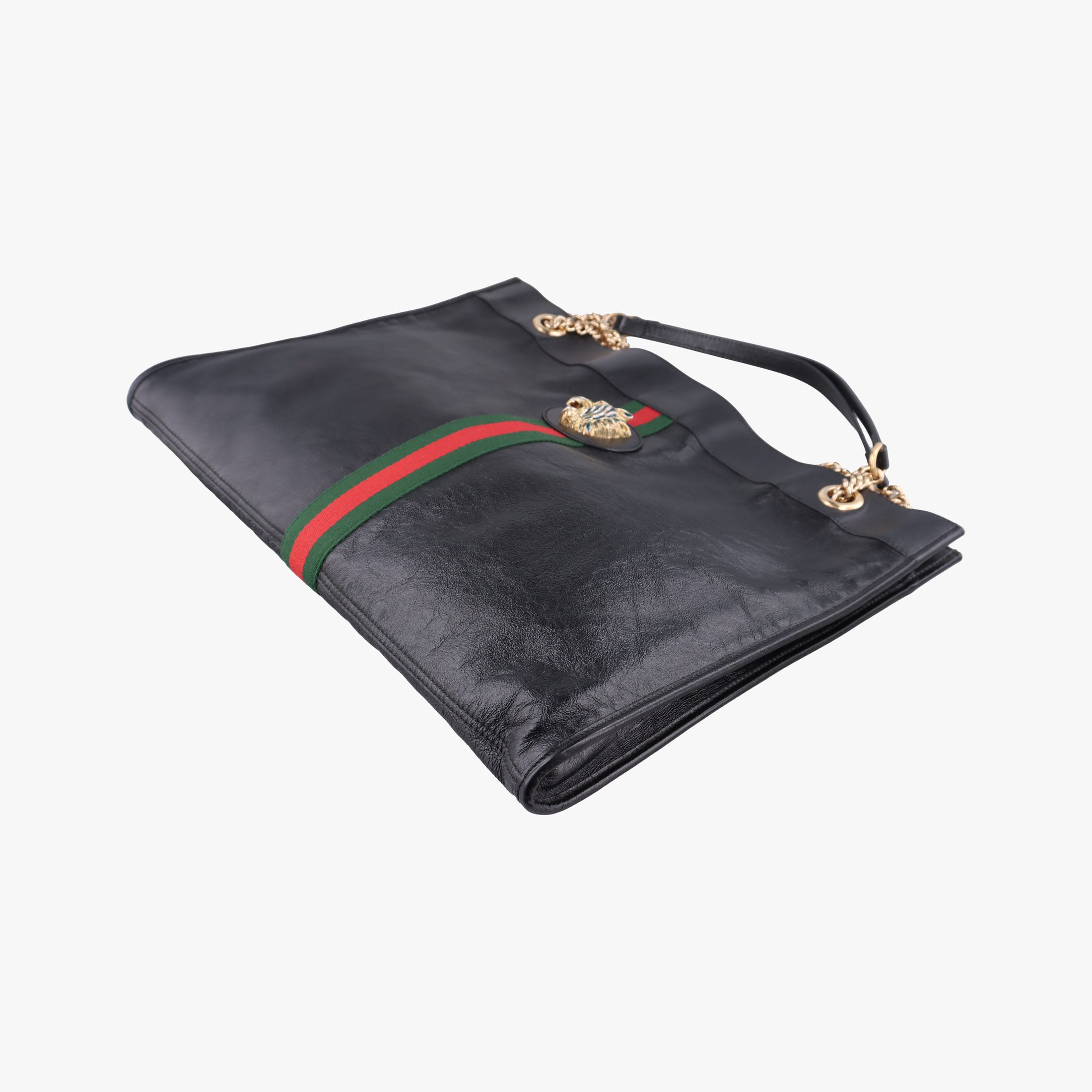 Vintage Gucci Rajah Black Leather 537219 shoulderbag | stylenewstar