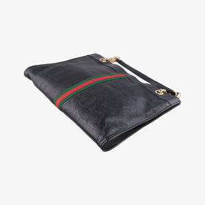 Vintage Gucci Rajah Black Leather 537219 shoulderbag | stylenewstar