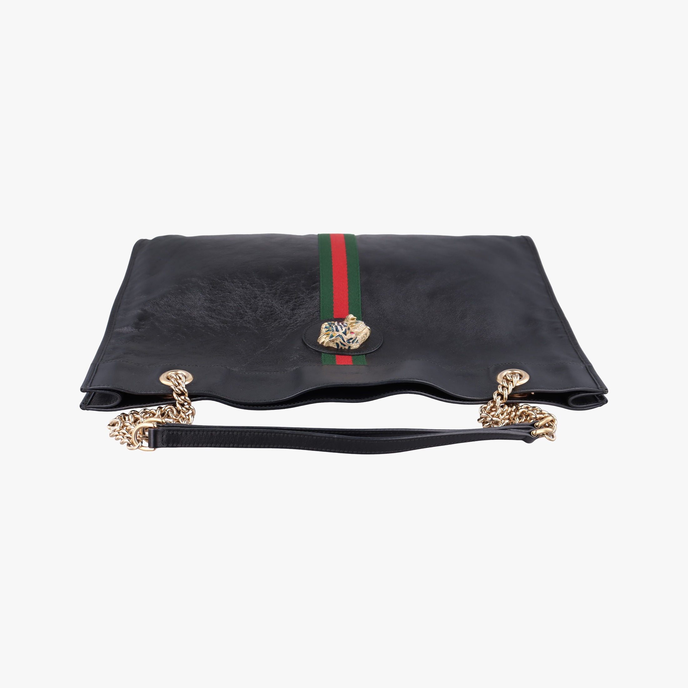 Vintage Gucci Rajah Black Leather 537219 shoulderbag | stylenewstar
