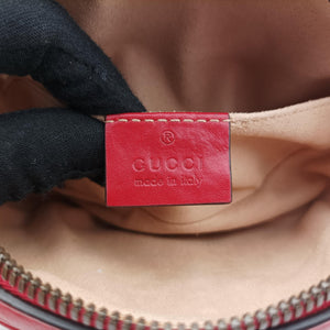 Vintage Gucci GG Marmont Red Leather 476434 bum bag/waist bag | stylenewstar