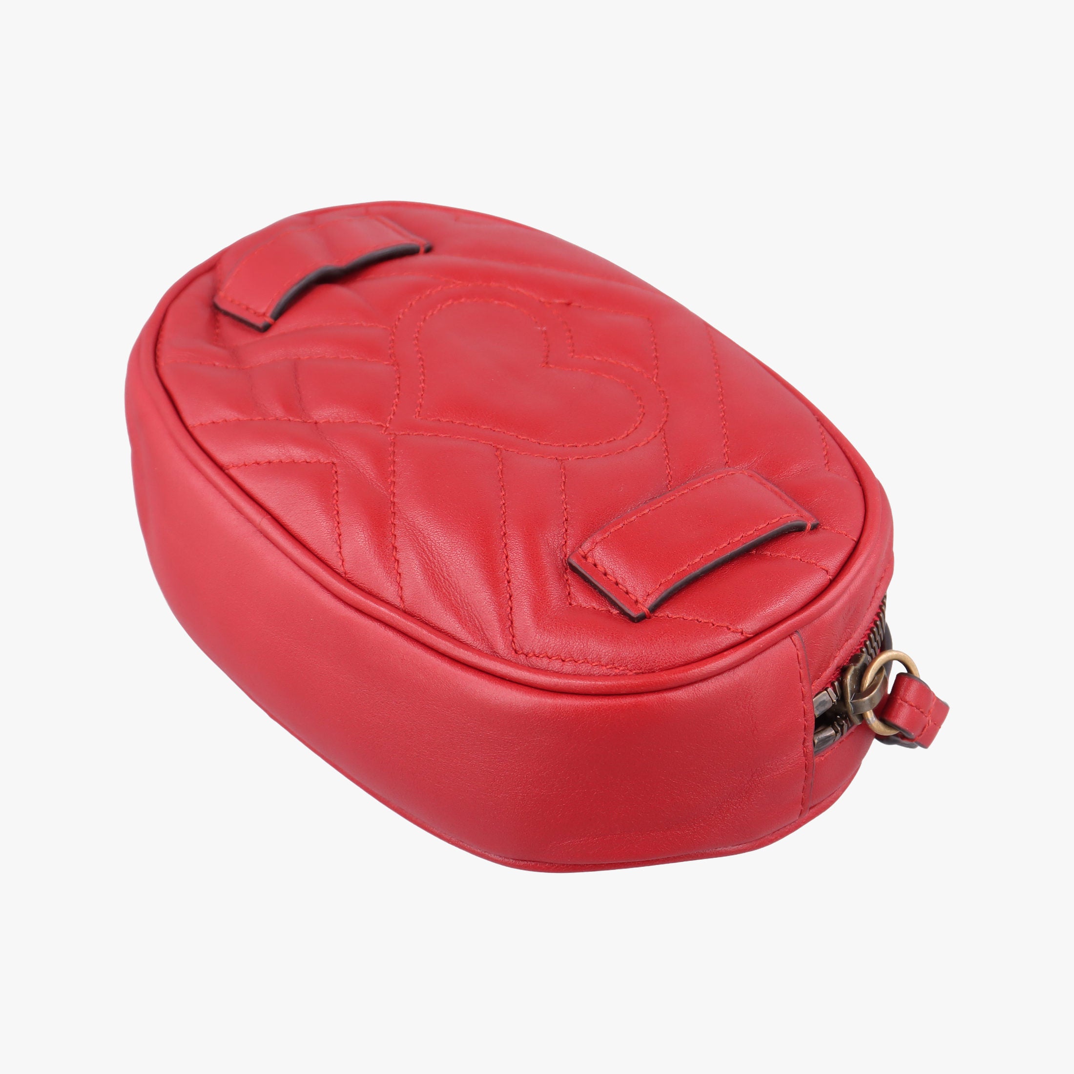Vintage Gucci GG Marmont Red Leather 476434 bum bag/waist bag | stylenewstar