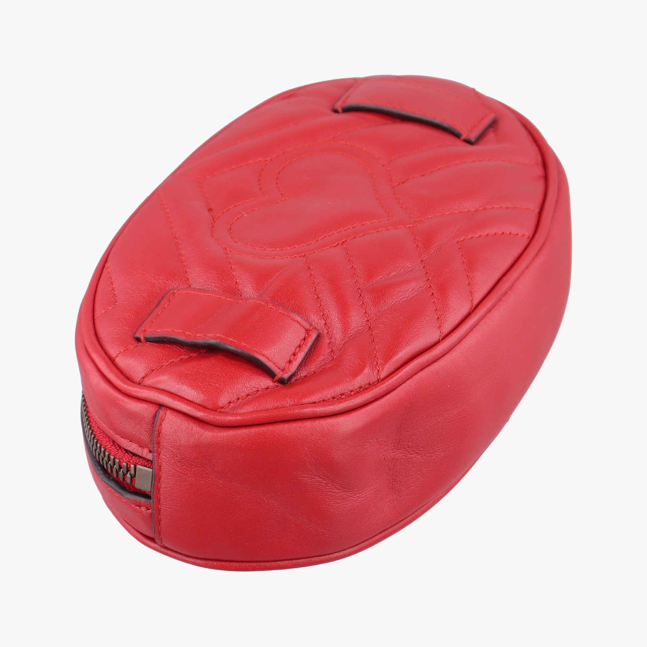 Vintage Gucci GG Marmont Red Leather 476434 bum bag/waist bag | stylenewstar