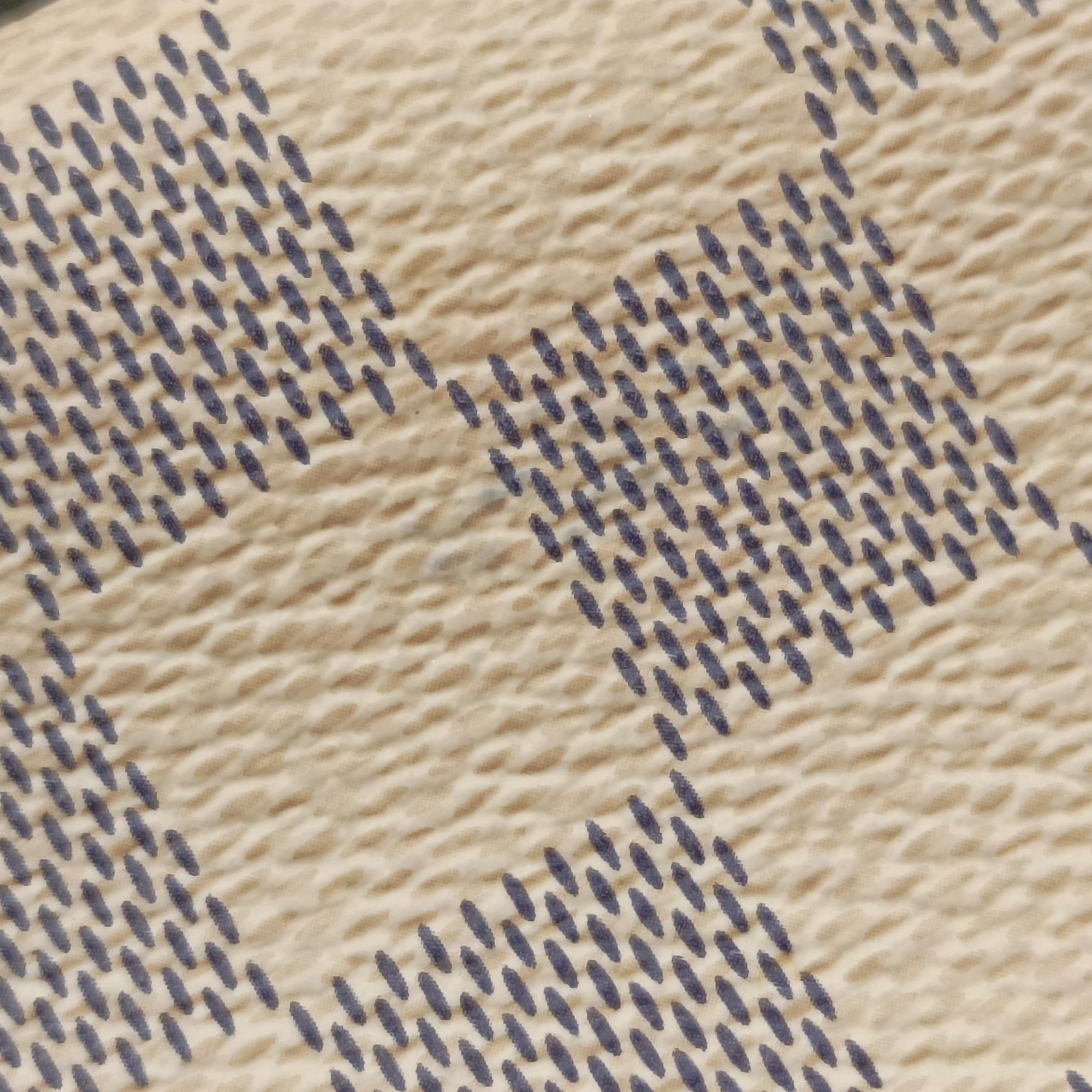 Pre-owned Louis Vuitton Pochette Mila MM AZUR Damier Canvas N60027 handbag | stylenewstar