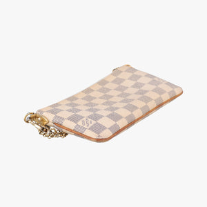 Pre-owned Louis Vuitton Pochette Mila MM AZUR Damier Canvas N60027 handbag | stylenewstar