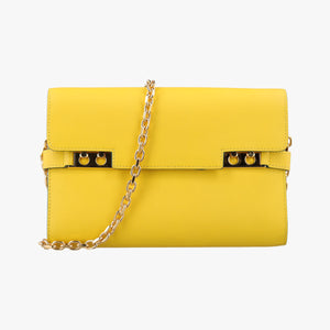 Secondhand Delvaux Tempete Yellow leather  shoulderbag | stylenewstar