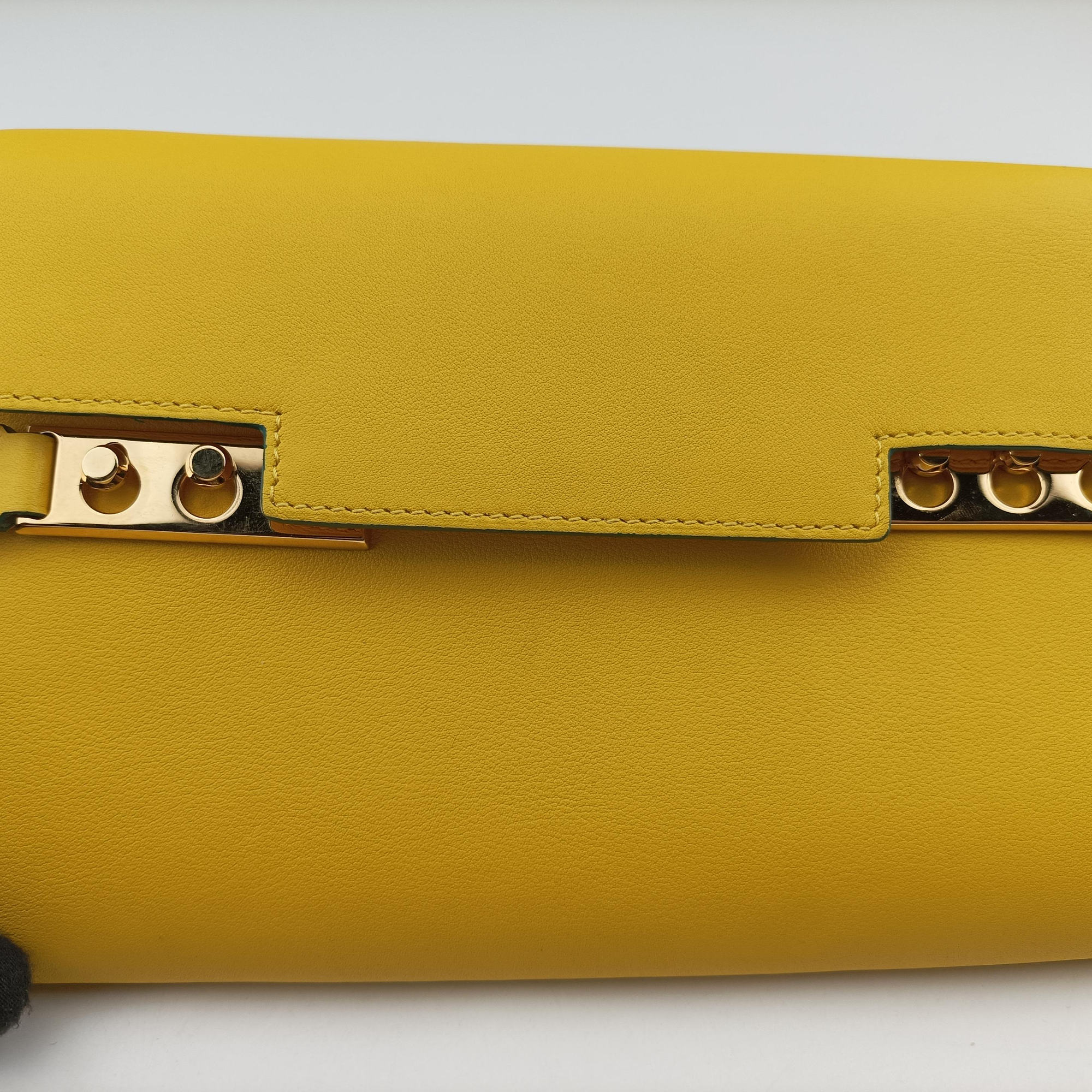 Secondhand Delvaux Tempete Yellow leather  shoulderbag | stylenewstar