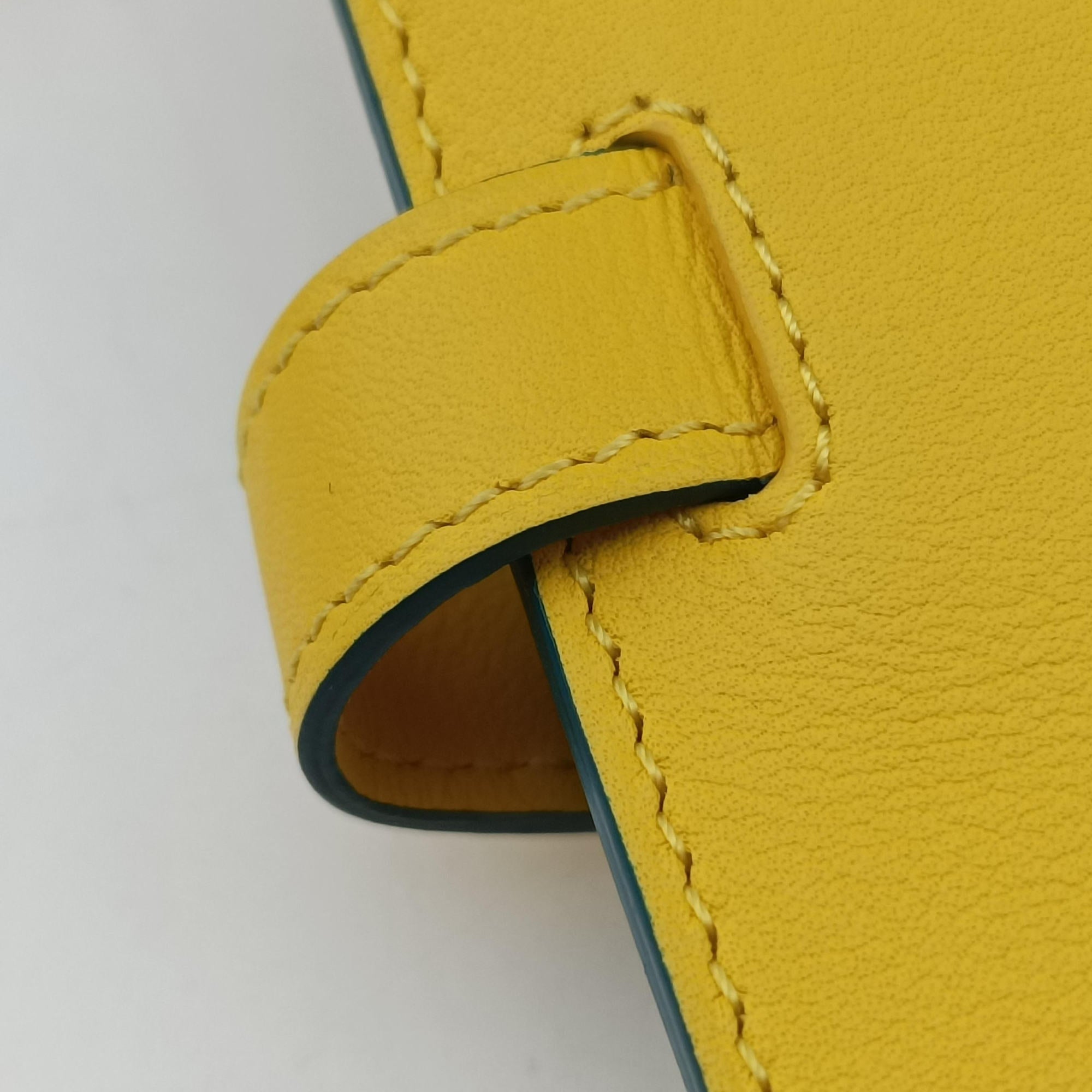 Secondhand Delvaux Tempete Yellow leather  shoulderbag | stylenewstar