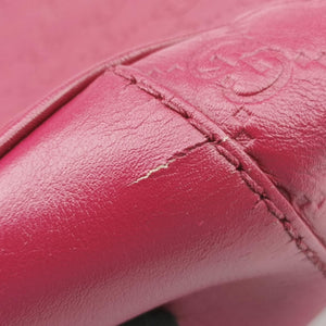 Secondhand Gucci Guccissima Mayfair Rose Leather 257061 handbag | stylenewstar