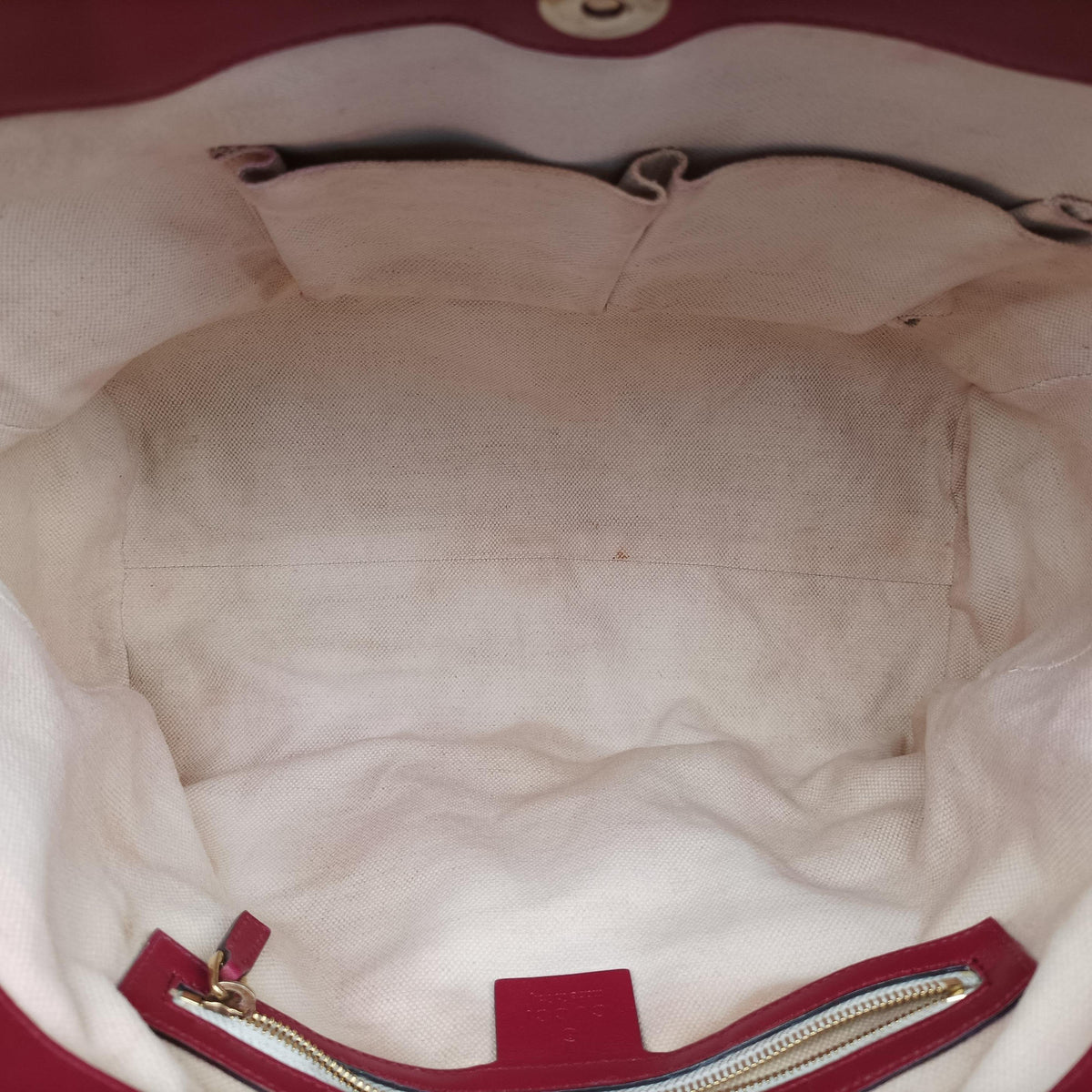 Secondhand Gucci Guccissima Mayfair Rose Leather 257061 handbag | stylenewstar