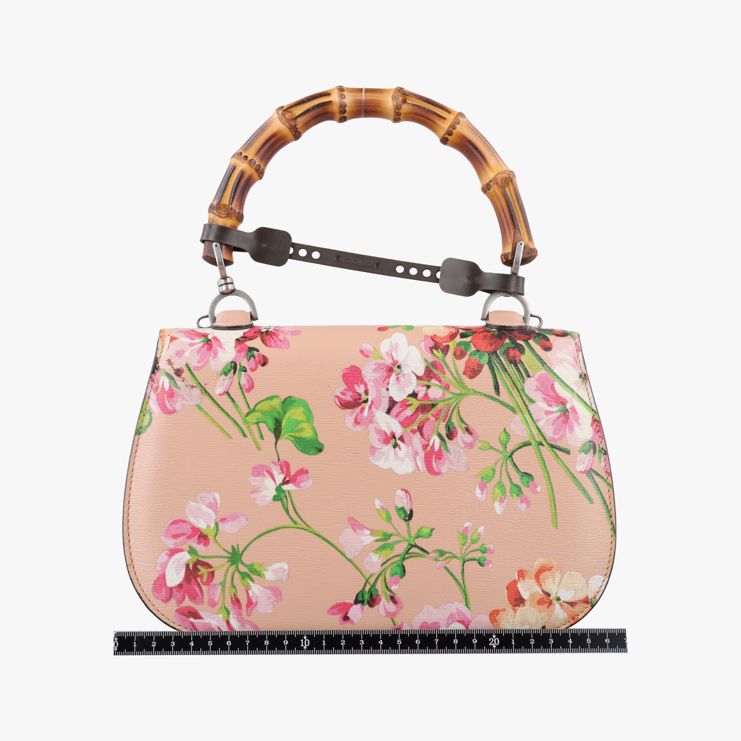 Vintage Gucci Bamboo Pink×Multicolour Leather 409398 shoulderbag | stylenewstar