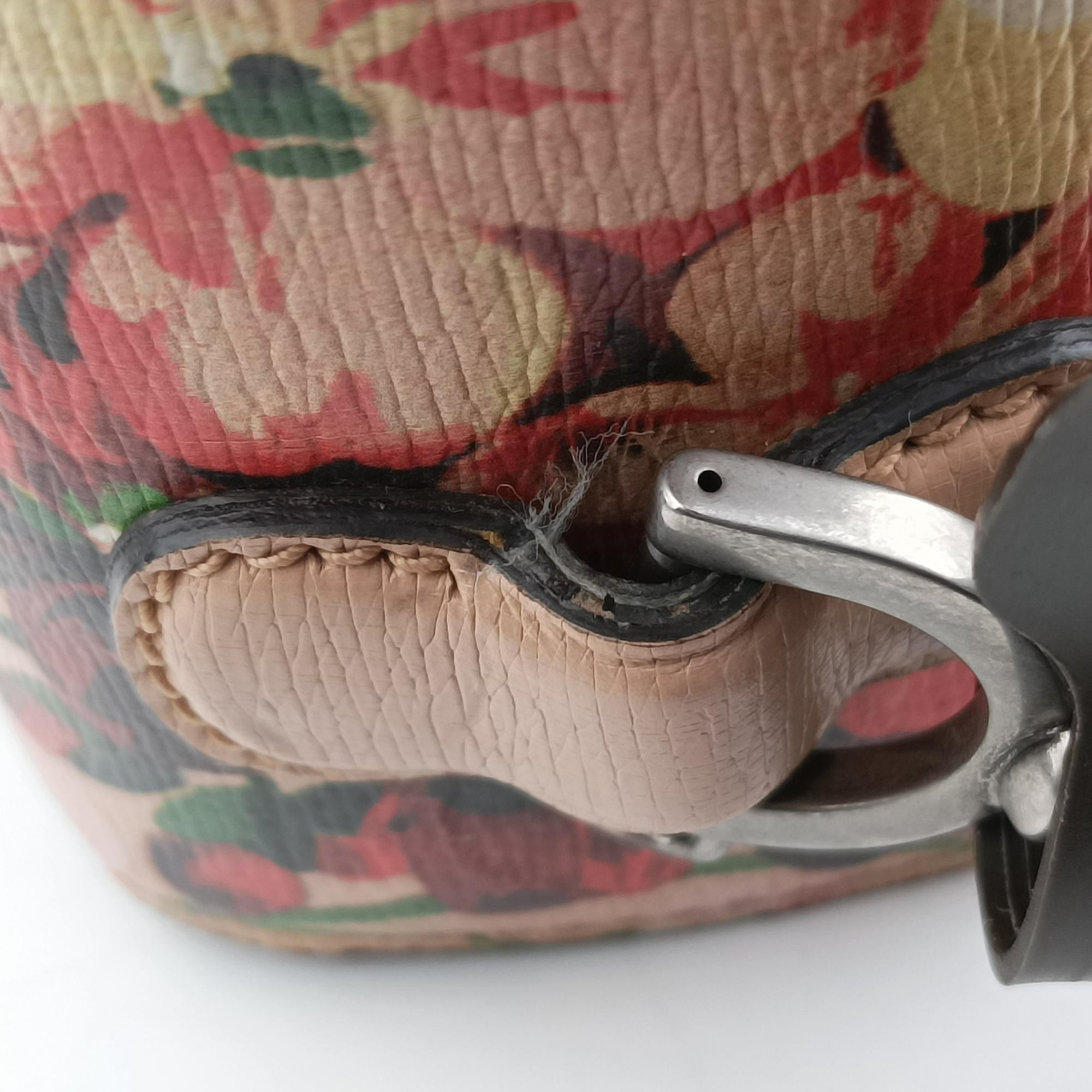 Vintage Gucci Bamboo Pink×Multicolour Leather 409398 shoulderbag | stylenewstar