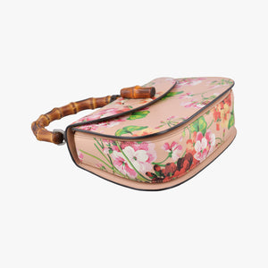 Vintage Gucci Bamboo Pink×Multicolour Leather 409398 shoulderbag | stylenewstar