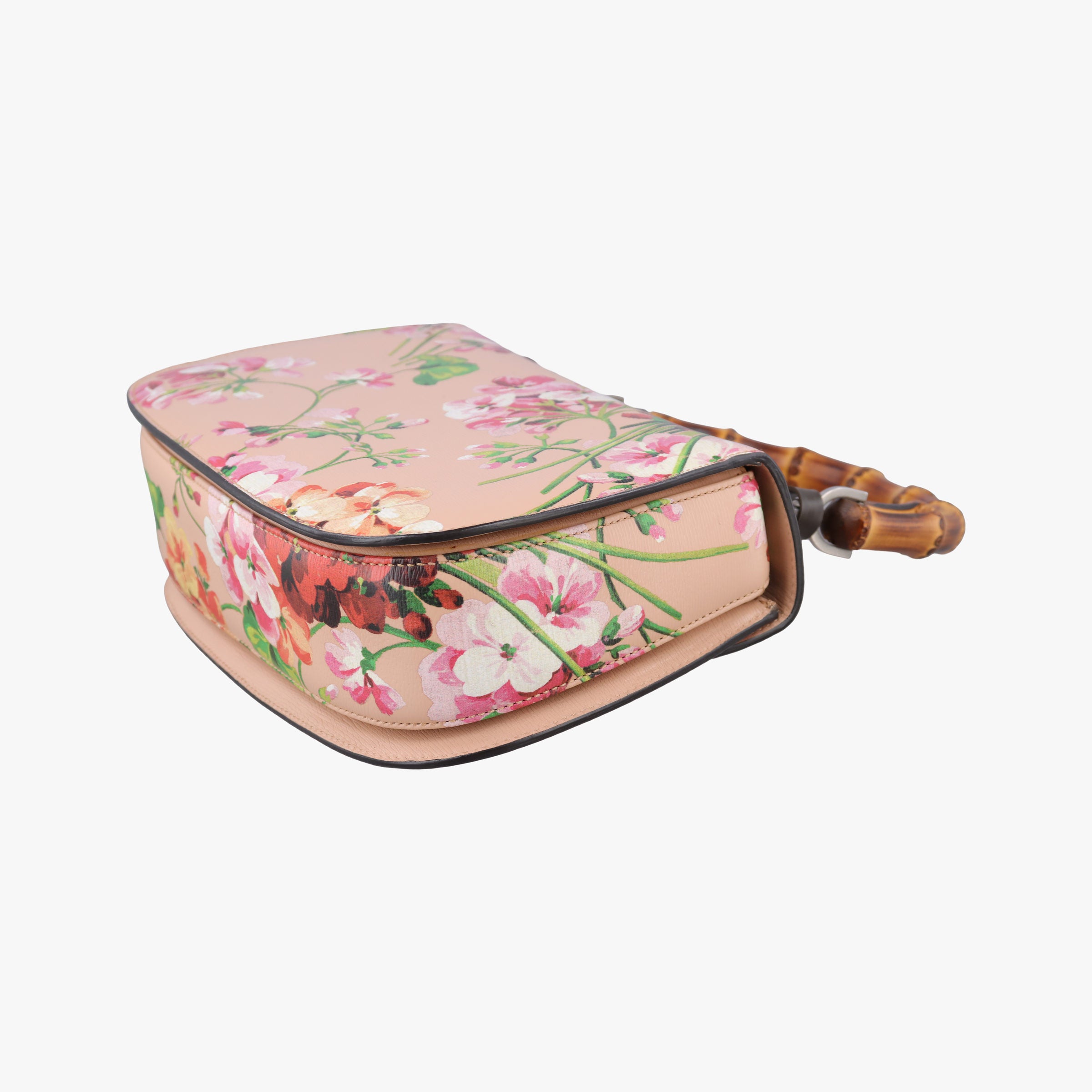 Vintage Gucci Bamboo Pink×Multicolour Leather 409398 shoulderbag | stylenewstar
