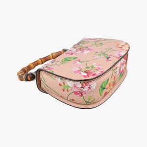 Vintage Gucci Bamboo Pink×Multicolour Leather 409398 shoulderbag | stylenewstar