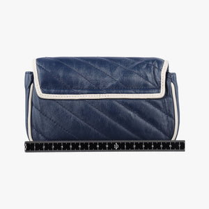 Pre-owned Gucci GG Marmont White×blue Leather 574969 shoulderbag | stylenewstar