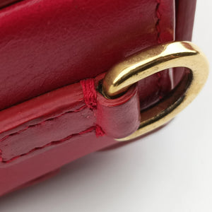 Pre-owned Christian Dior 30 MONTAIGNE Red Leather  shoulderbag | stylenewstar