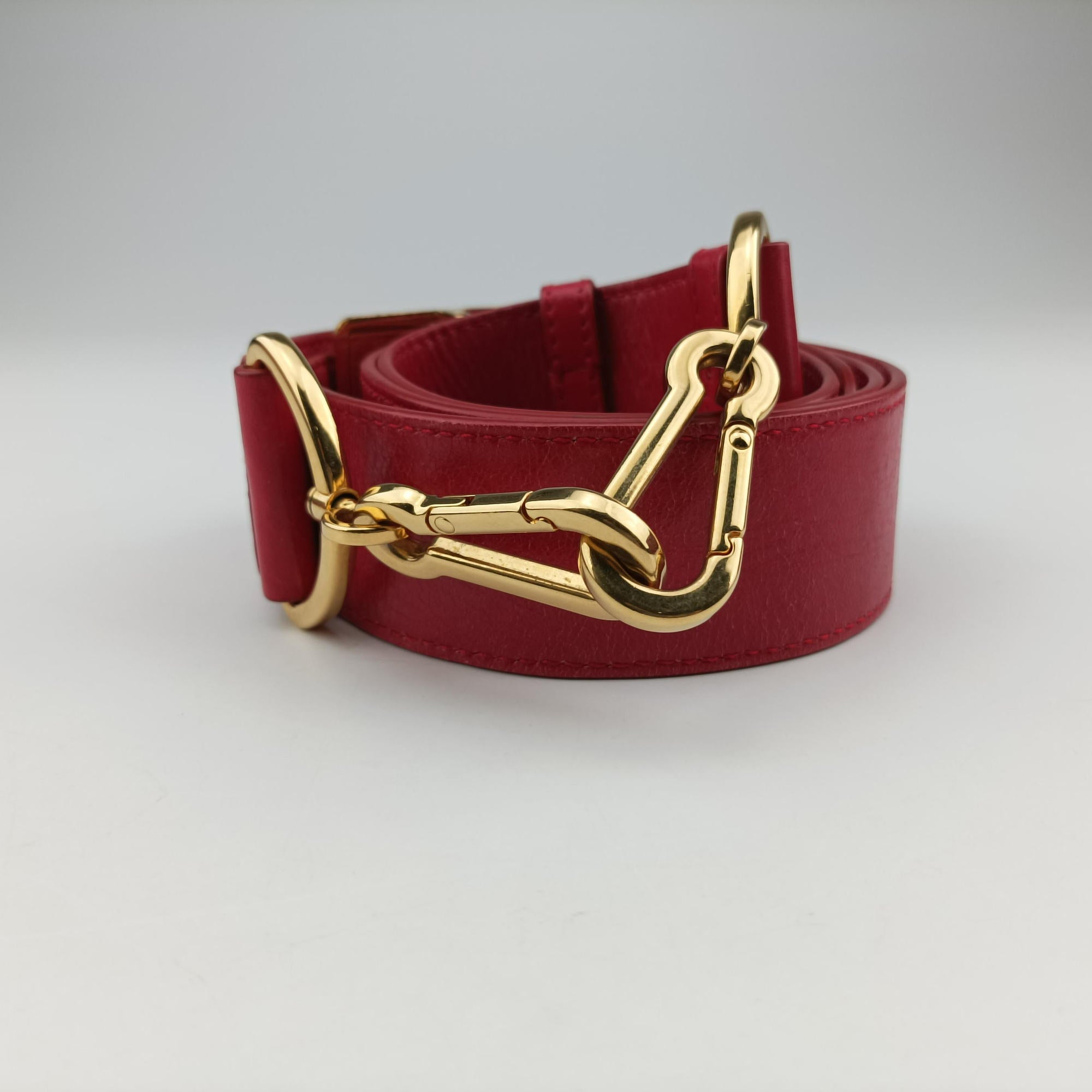 Pre-owned Christian Dior 30 MONTAIGNE Red Leather  shoulderbag | stylenewstar