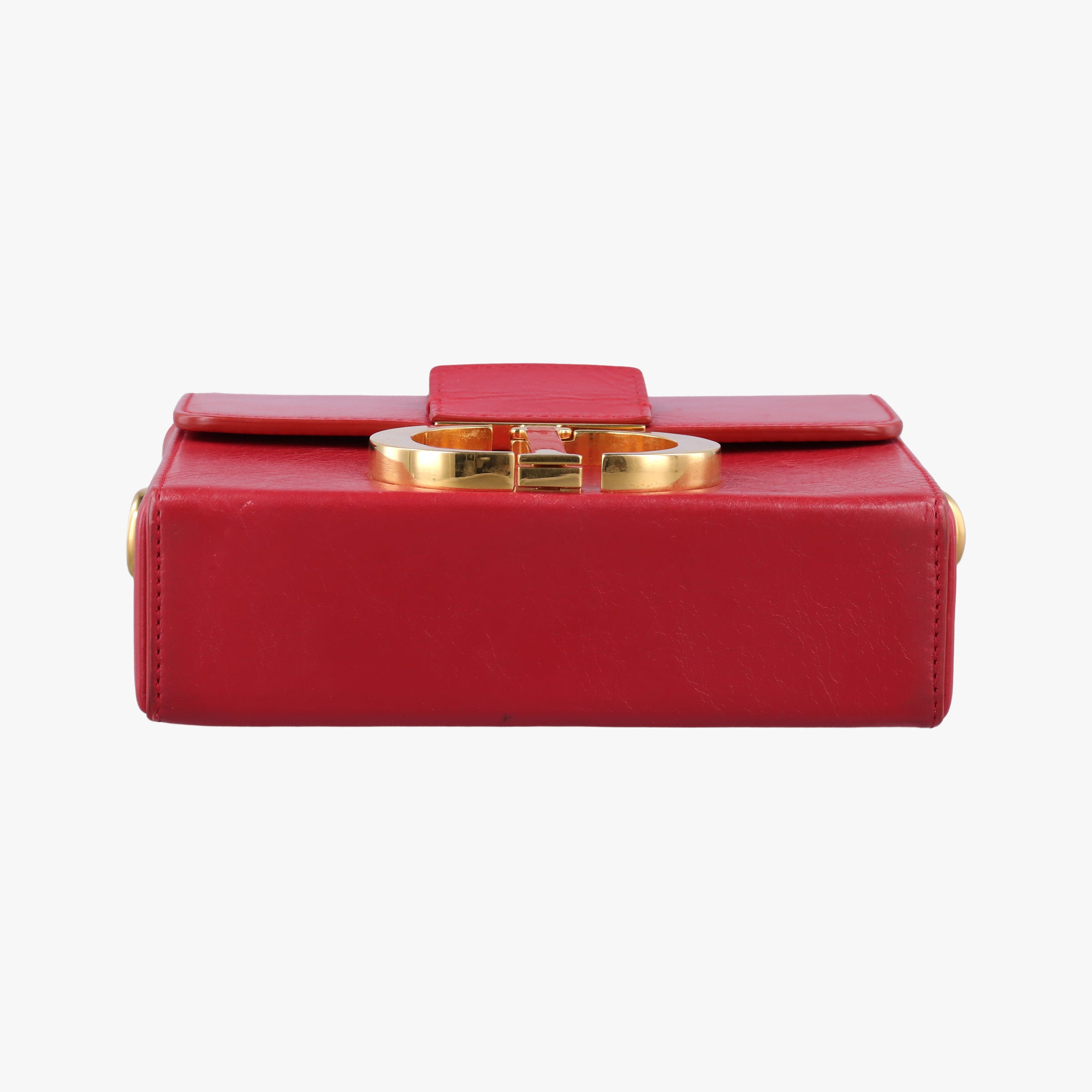 Pre-owned Christian Dior 30 MONTAIGNE Red Leather  shoulderbag | stylenewstar
