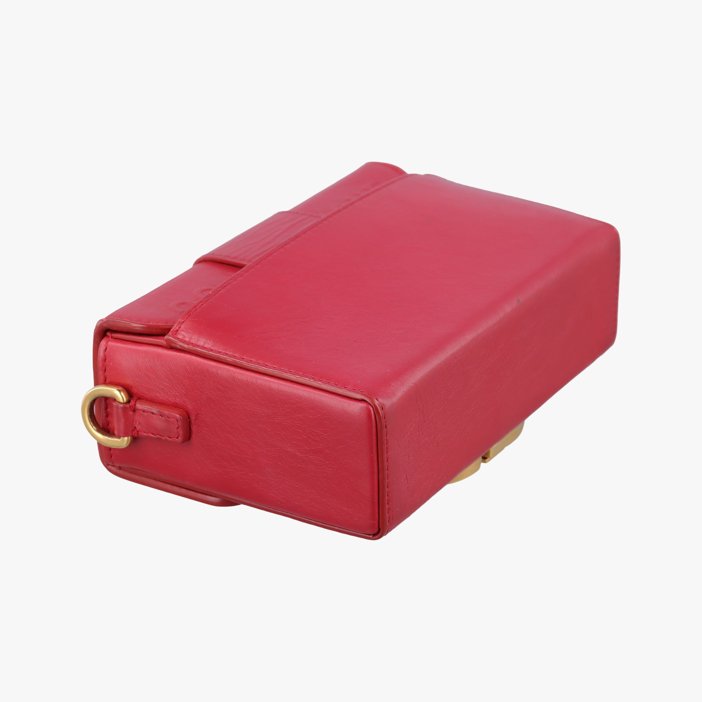 Pre-owned Christian Dior 30 MONTAIGNE Red Leather  shoulderbag | stylenewstar