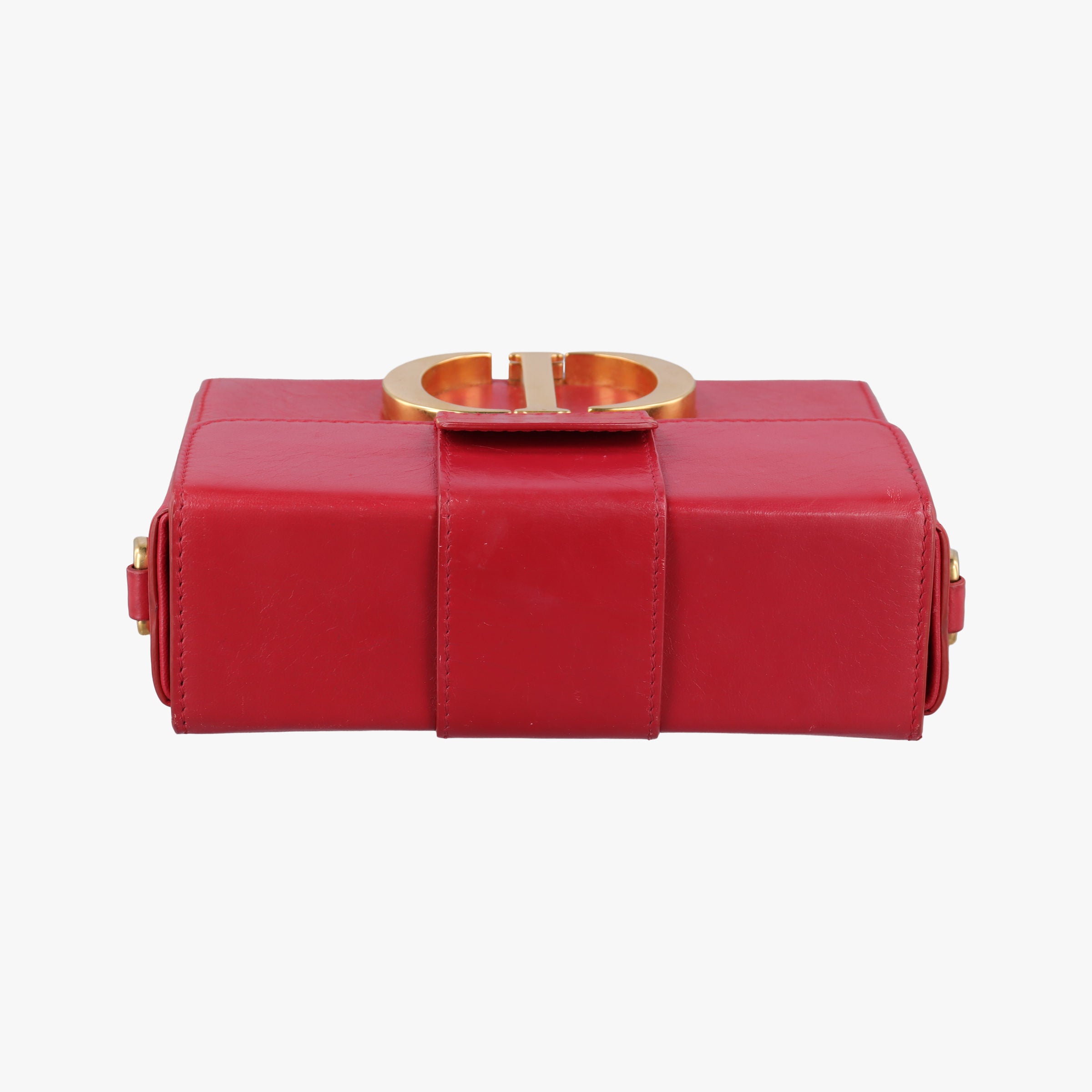 Pre-owned Christian Dior 30 MONTAIGNE Red Leather  shoulderbag | stylenewstar