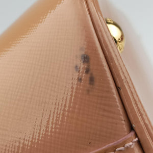 Pre-owned Prada Promenade Beige SAFFIANO patent BN2567 handbag | stylenewstar