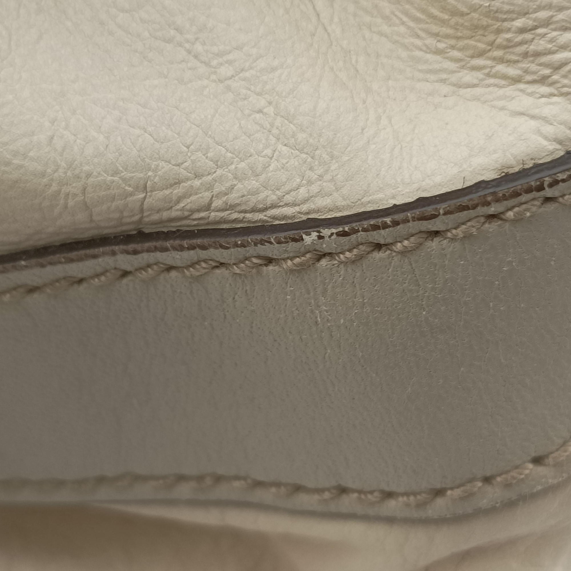 Pre-owned Gucci Bamboo Pop Beige Leather 189867 shoulderbag | stylenewstar