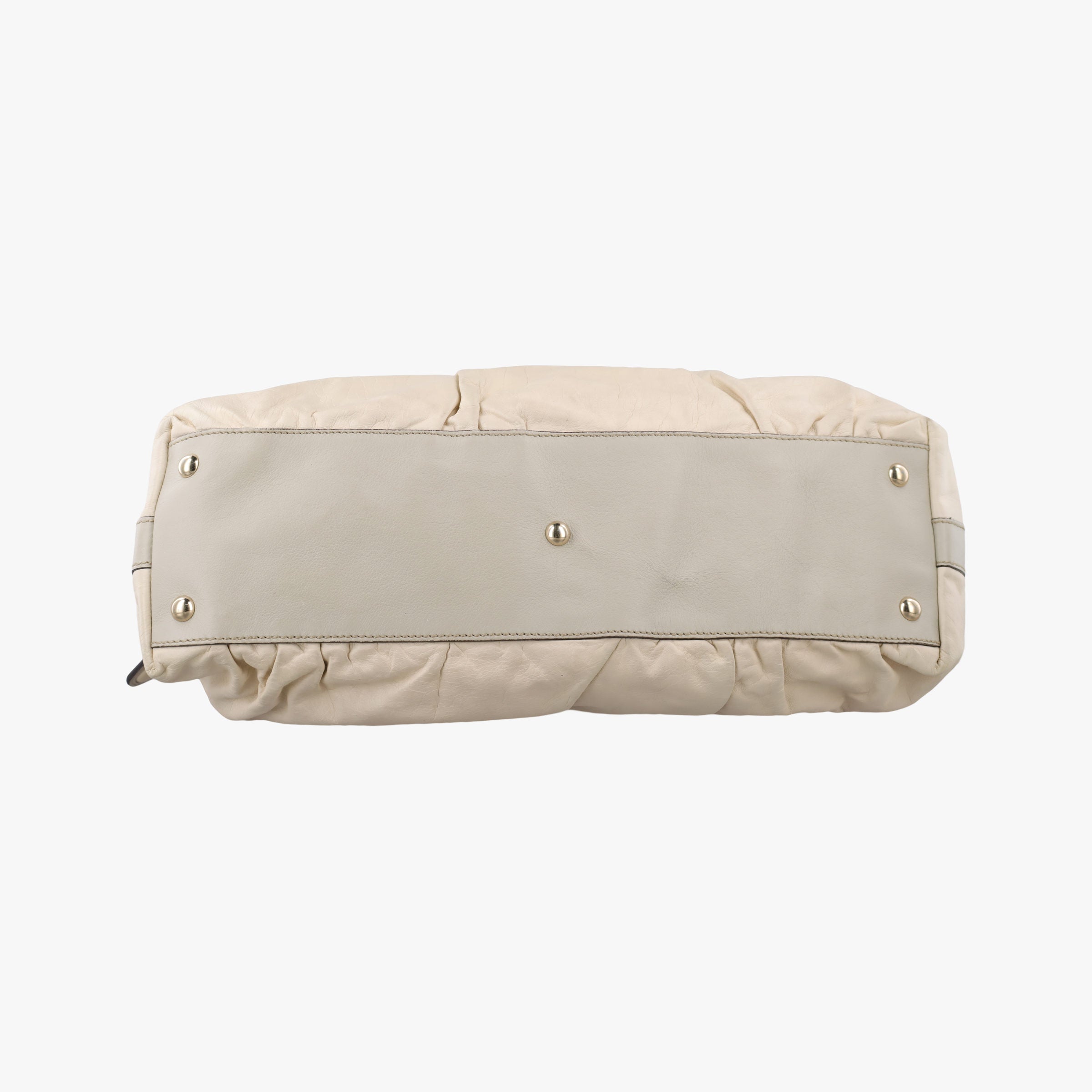 Pre-owned Gucci Bamboo Pop Beige Leather 189867 shoulderbag | stylenewstar