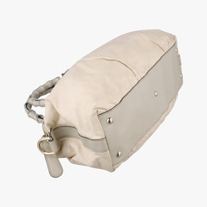 Pre-owned Gucci Bamboo Pop Beige Leather 189867 shoulderbag | stylenewstar