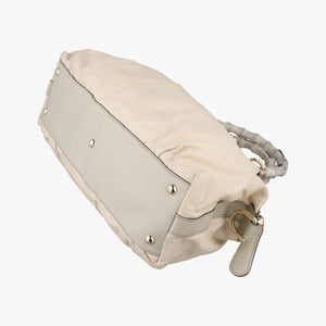 Pre-owned Gucci Bamboo Pop Beige Leather 189867 shoulderbag | stylenewstar