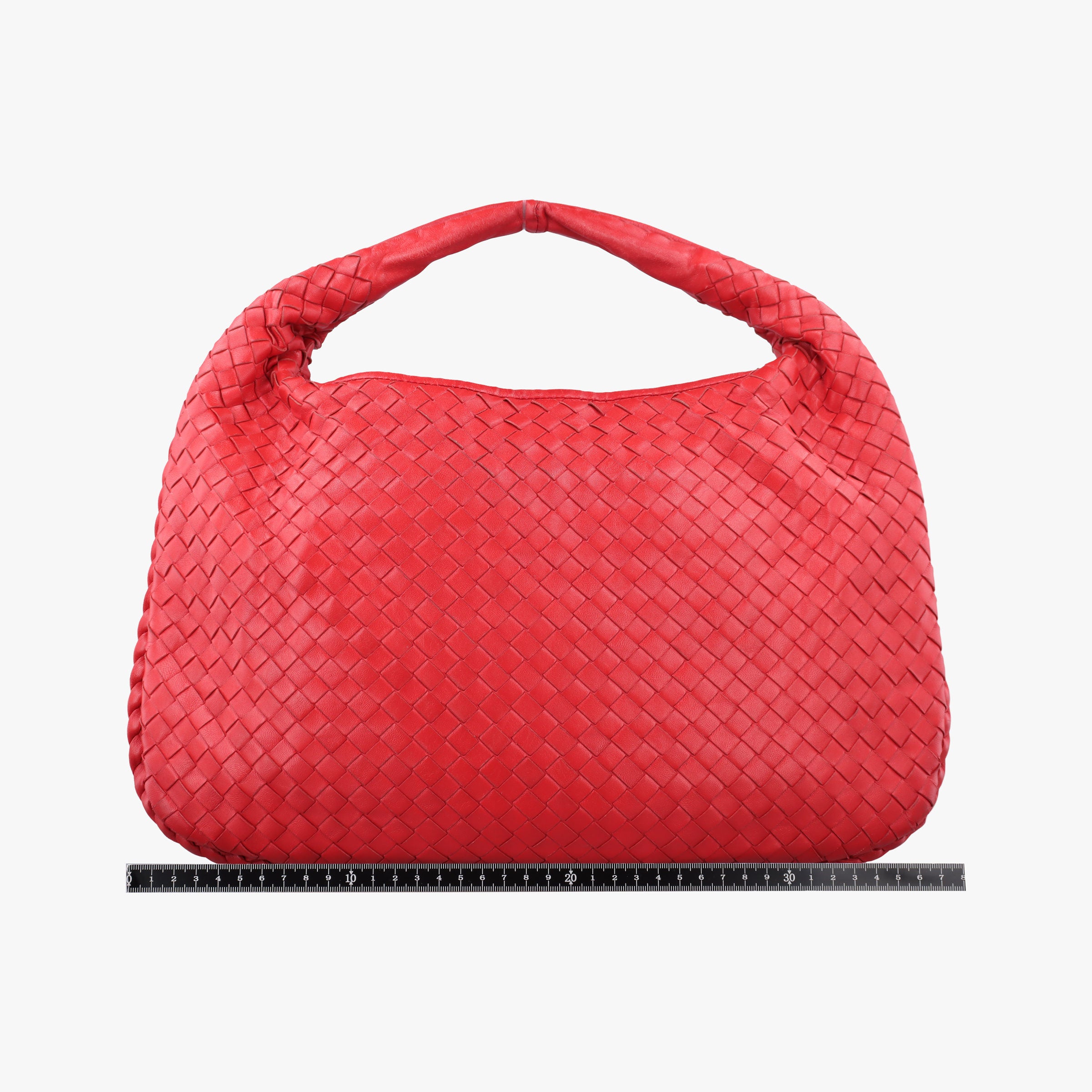 Pre-owned Bottega Veneta Intrecciato Red lambskin  handbag | stylenewstar