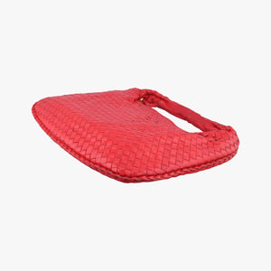 Pre-owned Bottega Veneta Intrecciato Red lambskin  handbag | stylenewstar