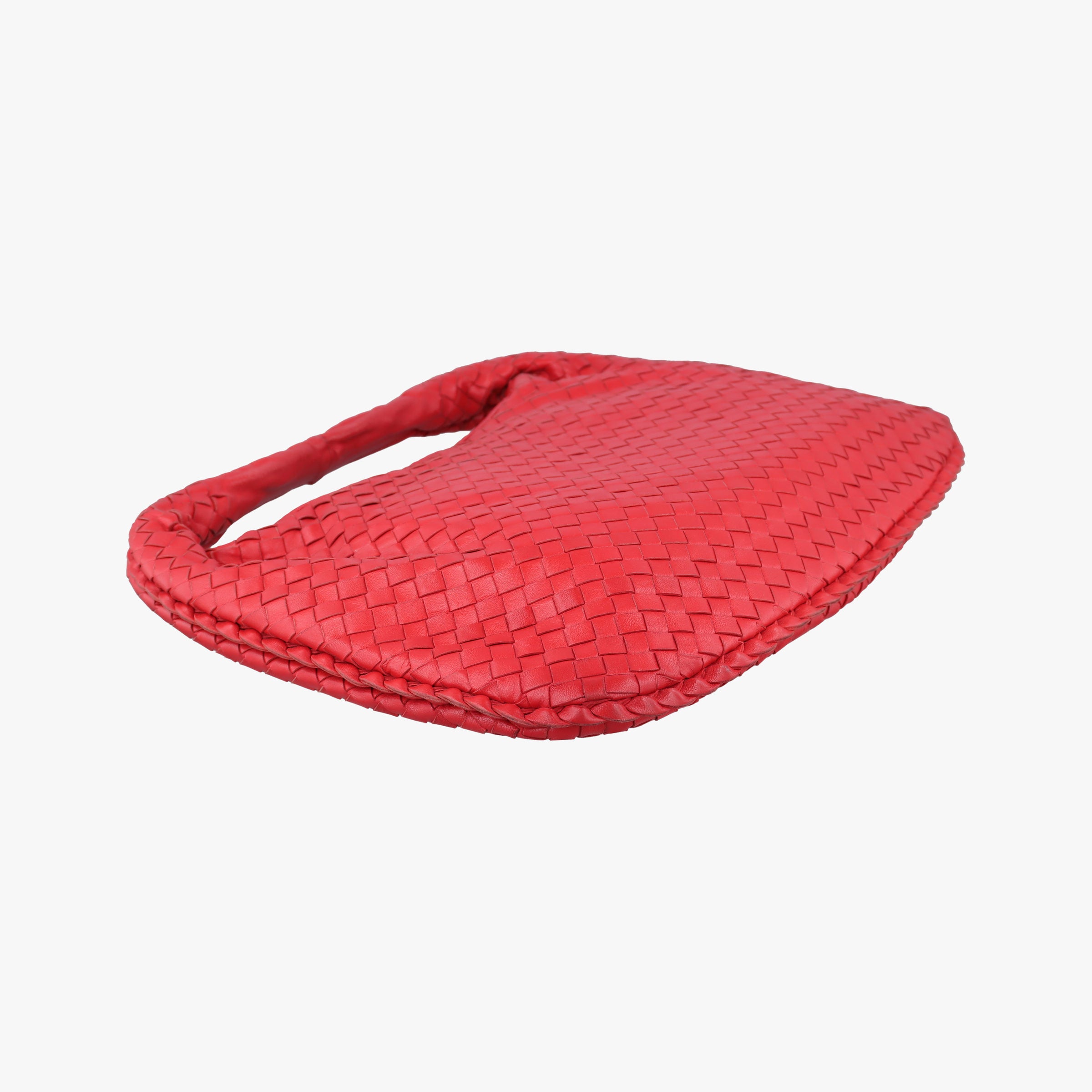 Pre-owned Bottega Veneta Intrecciato Red lambskin  handbag | stylenewstar