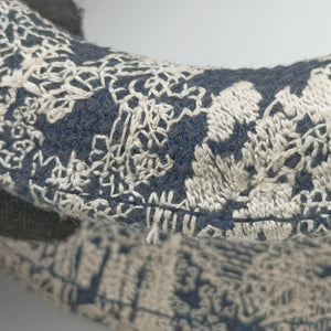 Vintage Christian Dior D-Lite Medium Royaume Navy Jacquard  shoulderbag | stylenewstar