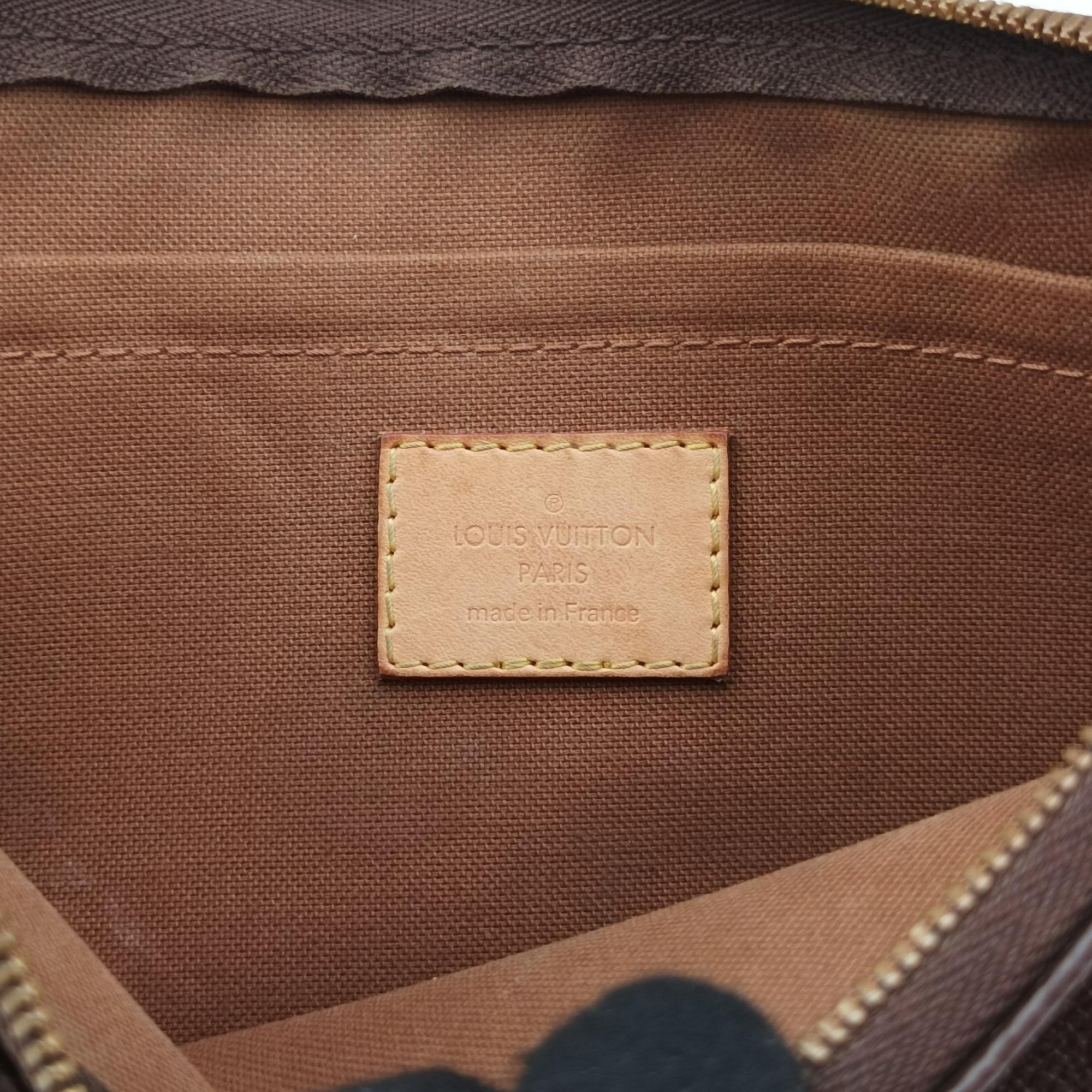 Pre-owned Louis Vuitton Multi Pochette Accessoir brown×khaki Monogram Canvas M44813 shoulderbag | stylenewstar