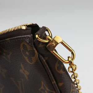 Pre-owned Louis Vuitton Multi Pochette Accessoir brown×khaki Monogram Canvas M44813 shoulderbag | stylenewstar