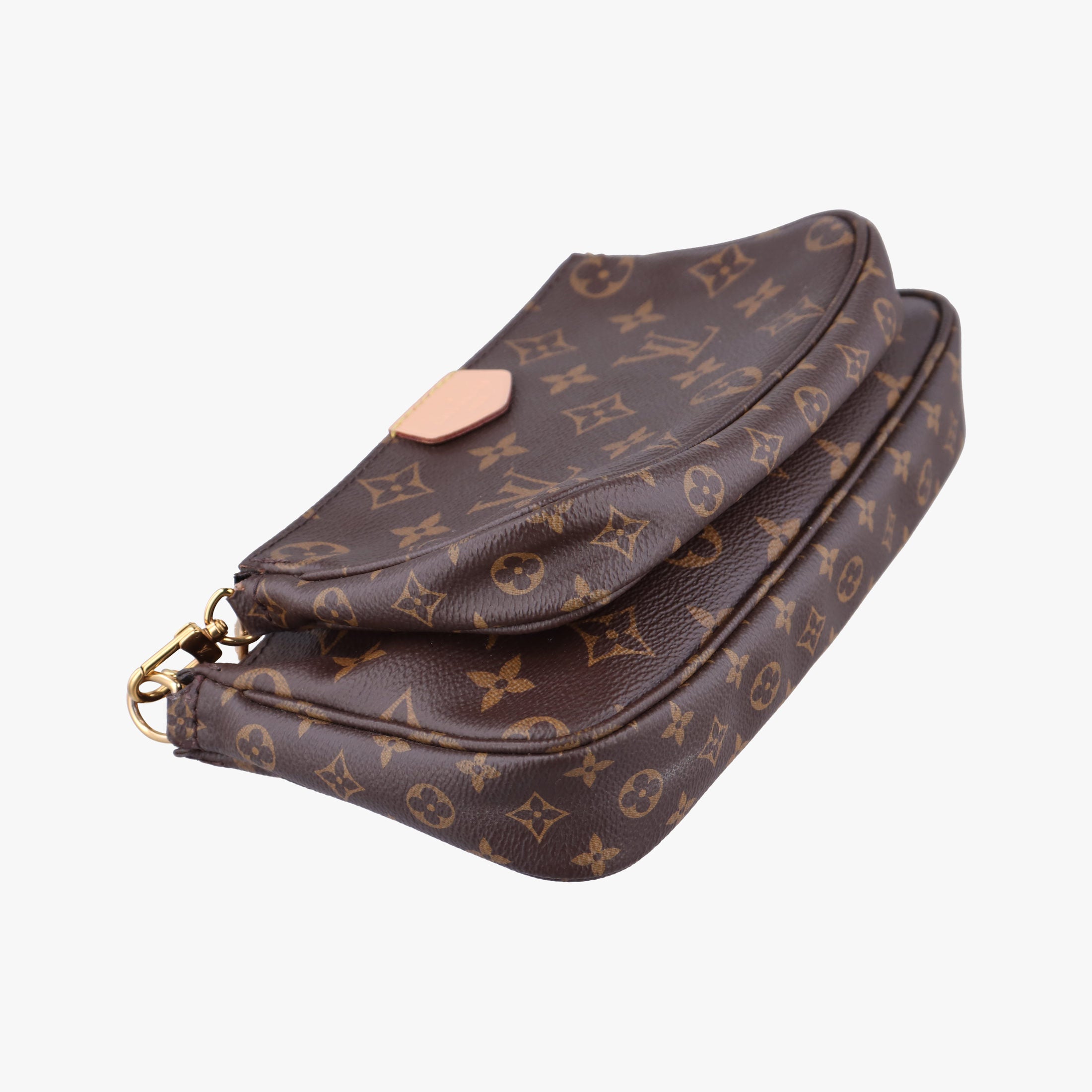 Pre-owned Louis Vuitton Multi Pochette Accessoir brown×khaki Monogram Canvas M44813 shoulderbag | stylenewstar
